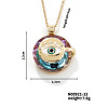 Vintage Sparkling Rhinestone Eye Pendant Necklaces NM4896-2-1