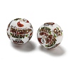 Christmas Round Silicone Beads SIL-K002-02B-1