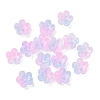 Dyed & Heated Glass Bead Caps GLAA-C042-01M-1