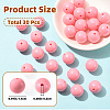 30Pcs Round Silicone Beads SIL-SZ0004-23E-2