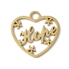 304 Stainless Steel Pendants STAS-E501-08G-1