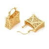 Hollow Basket Brass Hoop Earrings for Women EJEW-G399-03D-G-2