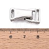 Brass Magnetic Fold Over Clasps KK-Q074-16P-3