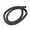 Synthetic Lava Rock Dyed Beads Strands G-R010-01F-2