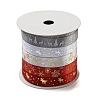 10M  5 Colors Hot Stamping Christmas Polyester Ribbons Set X1-OCOR-Q026-02-1