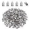 300Pcs 304 Stainless Steel Cord Ends STAS-DC0004-45-1