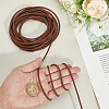 5M Round Braided Cowhide Letter Cord WL-GF0001-34A-02-3
