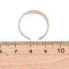 304 Stainless Steel Double Color Cuff Rings RJEW-S635-01GP-H-01-3