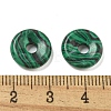 Synthetic Malachite Donut/Pi Disc Charms G-G142-01C-3