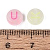 Luminous Enamel Transparent Acrylic Beads TACR-Q013-05B-M-6