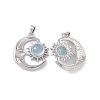 Natural Aquamarine Pendants KK-A173-04P-04-2