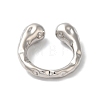 Rack Plating Brass Open Cuff Rings for Women RJEW-S407-06P-3