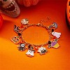 Halloween Alloy Enamel Charm Bracelets FS-WG2C6A9-03-1