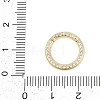 Brass Micro Pave Cubic Zirconia Twister Clasp X-KK-G522-16G-3