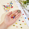 96Pcs 6 Colors AB Color Plated Glass Beads EGLA-PA0001-41-3