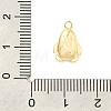 Brass Micro Pave Cubic Zirconia Charms KK-Z073-16G-3