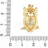 Brass Micro Pave Cubic Zirconia Pendants KK-A297-02G-3