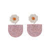Valentine's Day Polymer Clay Dangle Stud Earrings WGC24AA-02-1