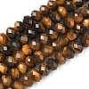 Natural Tiger Eye Bead Strands G-D344-A20-03-3