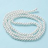 Baking Painted Pearlized Glass Pearl Round Bead Strands X-HY-Q003-6mm-01-3