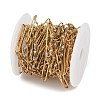 304 Stainless Steel Enamel Dapped Chain Oval Link Chains CHS-K021-15G-10-2