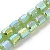 Imitation Jade Glass Beads Strands EGLA-D030-05C-1