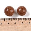 Synthetic Goldstone No Hole Sphere Beads G-K353-04C-25-3