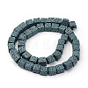Dyed & Natural Lava Rock Beads Strands G-L435-01-8mm-22-2