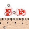 Christmas Theme Opaque Resin Pendants RESI-S08-02C-3