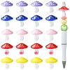 20Pcs 5 Colors Opaque Acrylic Beads MACR-YW0004-76-1