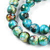 Baking Painted Glass Beads Strands DGLA-N003-10mm-B08-4