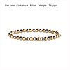 Hip-pop Style Waterproof Stainless Steel Beads Stretch Bracelets for Women Men CT0530-2-1