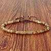 Natural Picture Jasper Heishi Beads Adjustable Braided Bracelets for Men Women BX7041-7-1