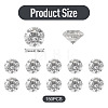 150Pcs Diamond Shape Grade AAA Cubic Zirconia Cabochons ZIRC-TADJ0001-01C-3