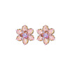Alloy Rhinestone Stud Earrings for Women WGAC7EE-03-2