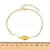 4Pcs 4 Styles Ocean 304 Stainless Steel Link Chain Anklets for Women AJEW-AN00825-5