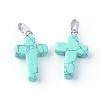 Synthetic Turquoise Pendants G-J354-06-2
