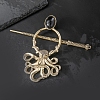 Tibetan Style Alloy Octopus Hair Sticks PW-WG3AEA5-01-2