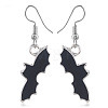 Halloween Theme Alloy Enamel Black Dangle Earrings FS-WG50C46-04-1