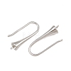 Rack Plating Brass Earring Hooks KK-CBAA482-01P-2