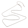 Brass Ball Chain Necklaces KK-P304-03P-4