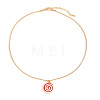 Christmas Zinc Alloy Enamel Pendant Necklaces FS-WG170EE-02-1