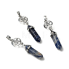 Natural & Synthetic Gemstone Double Terminated Pointed Big Pendants G-J393-GP-2