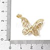 Brass Micro Pave Cubic Zirconia Pendants KK-A299-21G-02-3