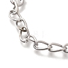 Electroplated CCB Curb Chain Necklace & Bracelets Set SJEW-G084-01P-7