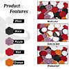 CRASPIRE 50Pcs 5 Colors Adhesive Wax Seal Stickers DIY-CP0008-29A-4