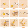 DIY Bee Dangle Earring Making Kit DIY-SC0020-43-4
