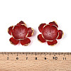Flower Resin Bead Cap RESI-T059-19-3
