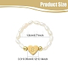 Natural Freshwater Pearl & 304 Stainless Steel Bead Finger Rings RJEW-FS00001-19-3