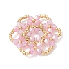 Glass Seed Beaded Pendants PALLOY-MZ01245-01-3